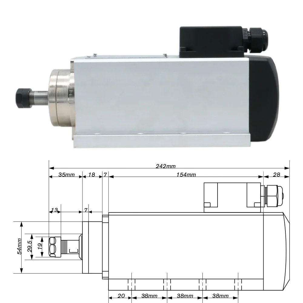 HLTNC 1.5kw 플래시 공냉식 스핀들 모터 CNC - Air Cooled 1.5Kw Spindle Motor Inverter 110V 리뷰 및 가격